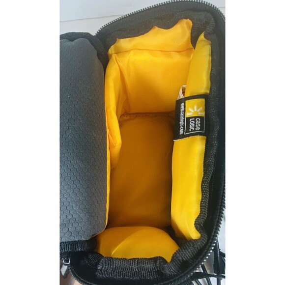 Case Logic Small Camera Camcorder Bag 8”x6”x4”Handle Strap Padded Black Gray EUC - Picture 6 of 7